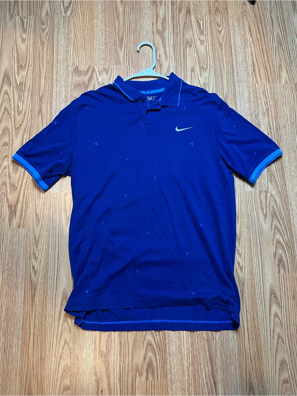 Nike Men’s Purple Polo with Light Blue Trim